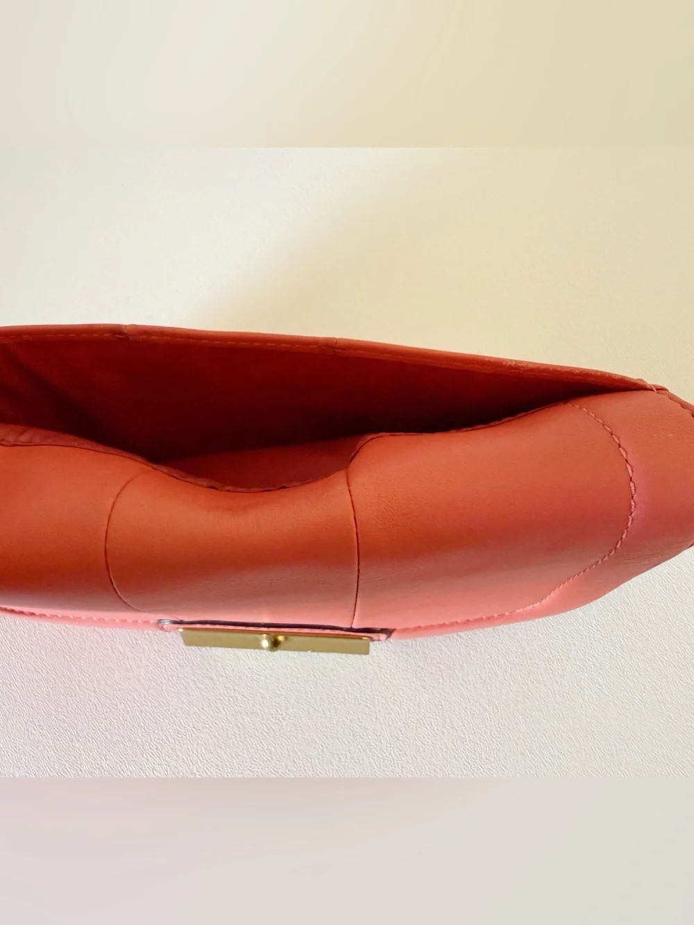 Coach Wallet Kristen Slim Envelope Leather Clutch Organizer Chic Classic Coral